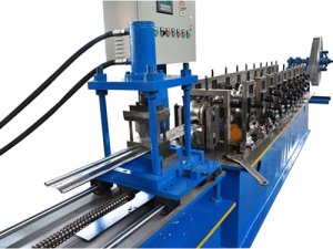 Rolling shutter bottom beam forming equipment